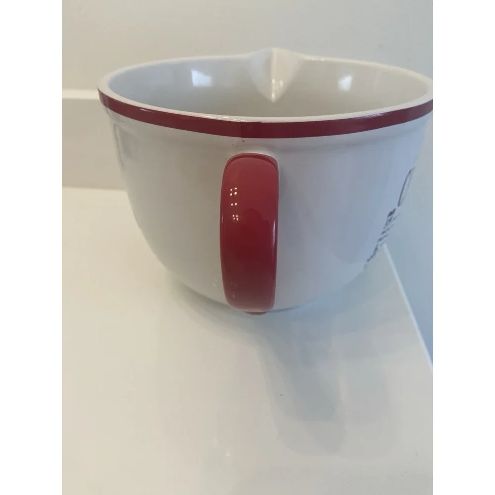 Home Essentials Stoneware Mixing bowl Handle Spout Things Love About Christmas